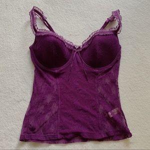 vintage purple victoria secret bustier🍇